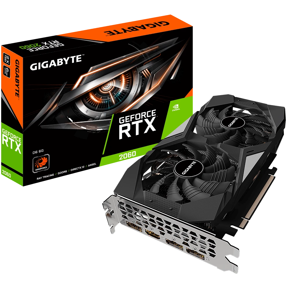 Gigabyte GeForce RTX 2060 D6 6G  (Rev. 2.0)